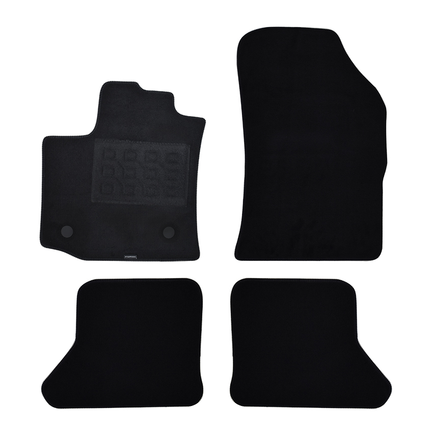 Πατάκια δαπέδου μοκέτας Superior μαύρα για Dacia Dokker 4τμχ