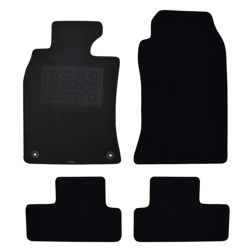 Πατάκια δαπέδου μοκέτας Superior μαύρα για Mini Cooper (I) 4τμχ