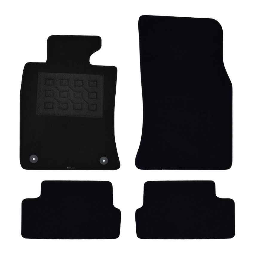 Πατάκια δαπέδου μοκέτας Superior μαύρα για Mini Cooper (II) 4τμχ