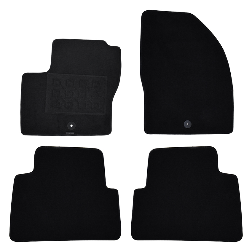 Πατάκια δαπέδου μοκέτας Superior μαύρα για Ford C-Max (I) 4τμχ