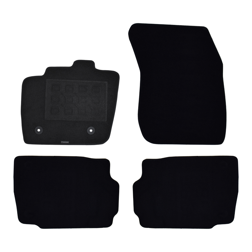 Πατάκια δαπέδου μοκέτας Superior μαύρα για Ford Mondeo (V) 4τμχ