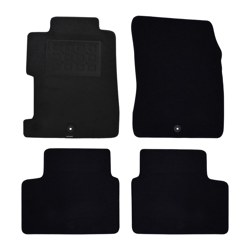 Πατάκια δαπέδου μοκέτας Superior μαύρα για Honda Civic (VIII) 4τμχ