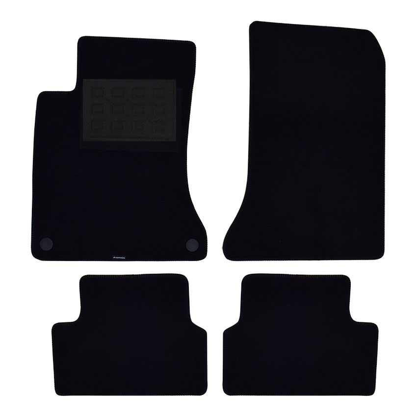 Πατάκια δαπέδου μοκέτας Superior μαύρα για Mercedes CLA (C117) / A-Class (W176) 4τμχ