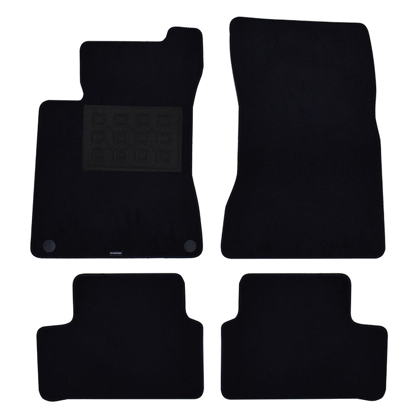 Πατάκια δαπέδου μοκέτας Superior μαύρα για Mercedes CLA (C118) / A-Class (W177) 4τμχ