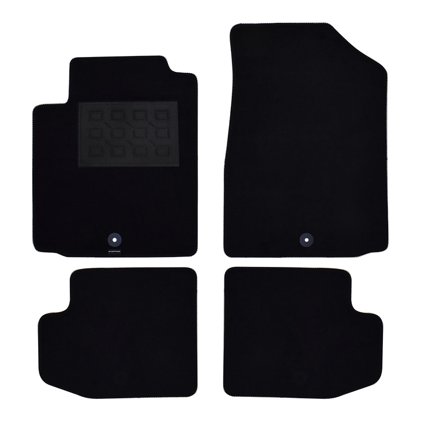 Πατάκια δαπέδου μοκέτας Superior μαύρα για Toyota Yaris (I) 4τμχ