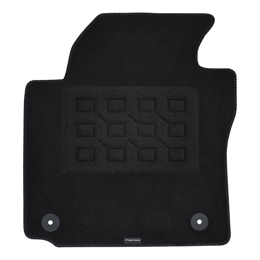 Πατάκια δαπέδου μοκέτας Superior μαύρα για Volkswagen Caddy III (2nd facelift) 4τμχ