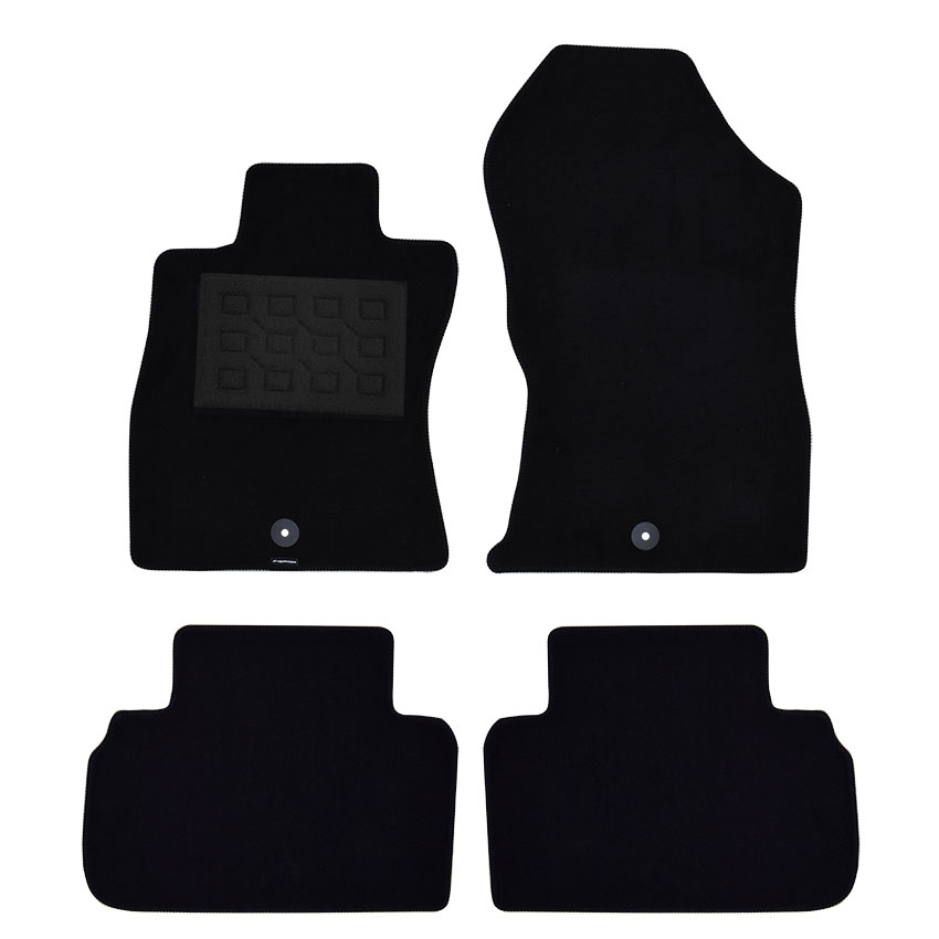 Πατάκια δαπέδου μοκέτας Superior μαύρα για Subaru Forester (V) 4τμχ