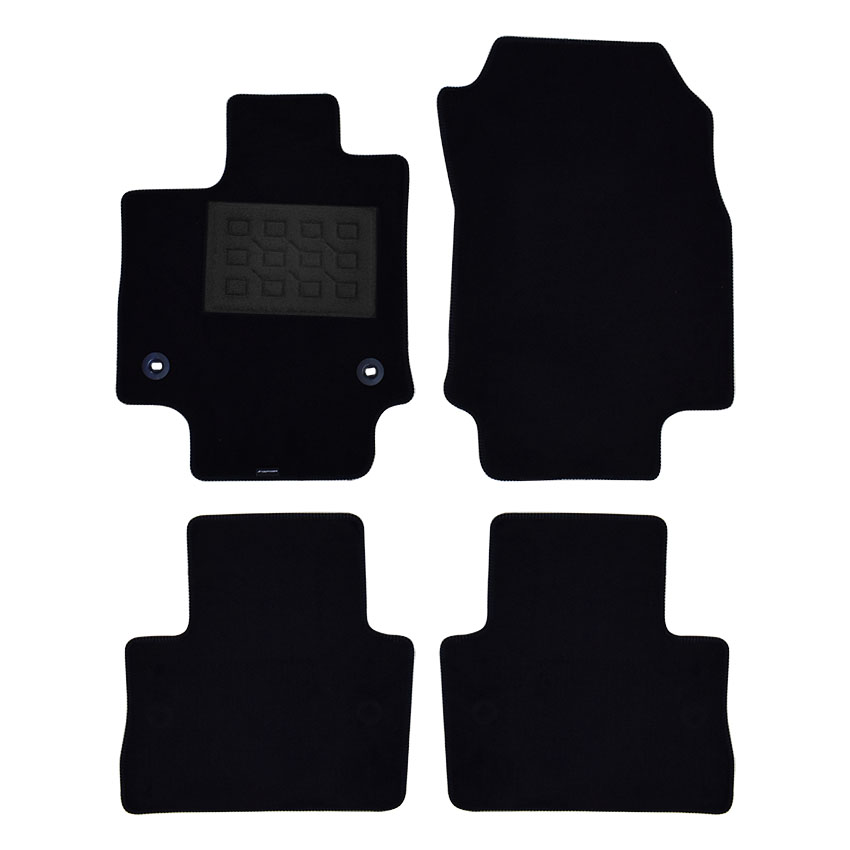 Πατάκια δαπέδου μοκέτας Superior μαύρα για Suzuki Across 4τμχ