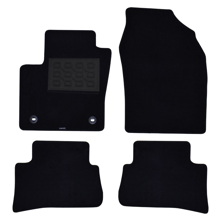 Πατάκια δαπέδου μοκέτας Superior μαύρα για Toyota C-HR 4τμχ