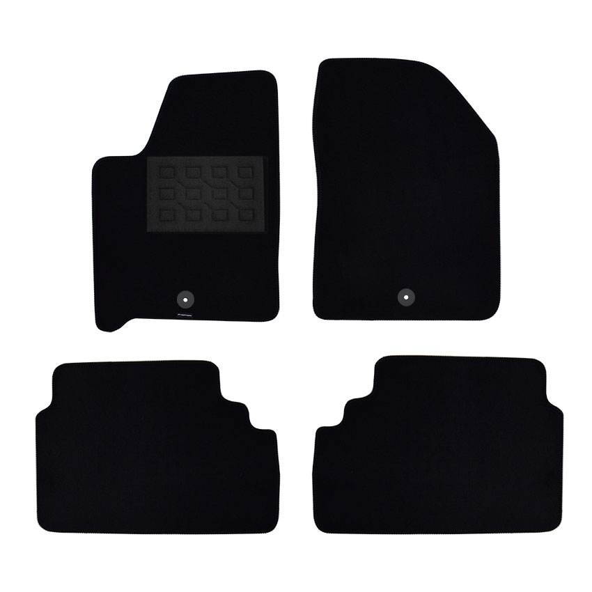 Πατάκια δαπέδου μοκέτας Superior μαύρα για Renault Scenic (I) 4τμχ