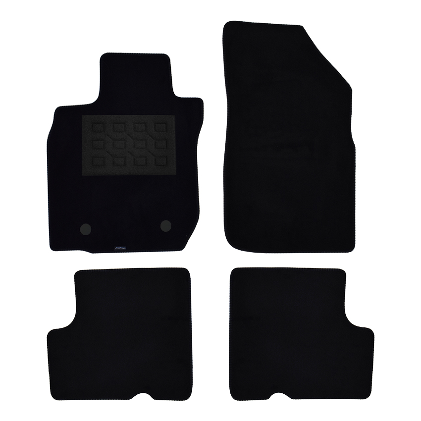 Πατάκια δαπέδου μοκέτας Superior μαύρα για Dacia Duster (I) 4τμχ