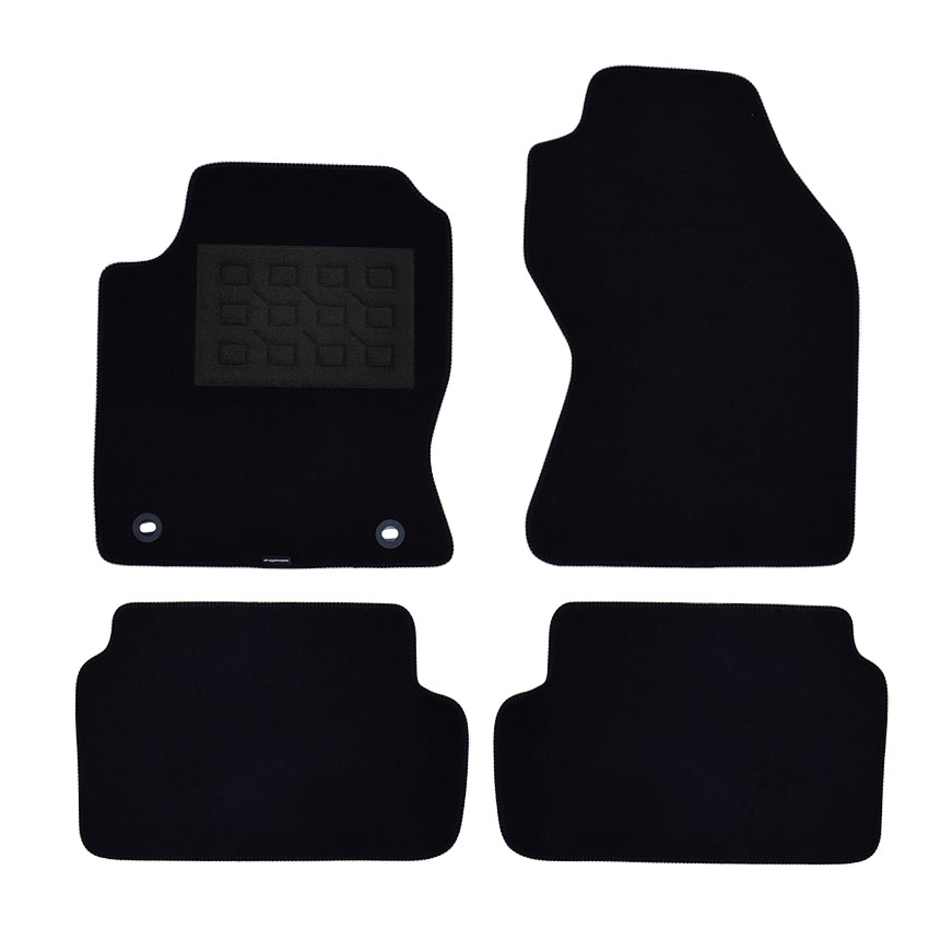 Πατάκια δαπέδου μοκέτας Superior μαύρα για Ford Focus I (facelift) 4τμχ