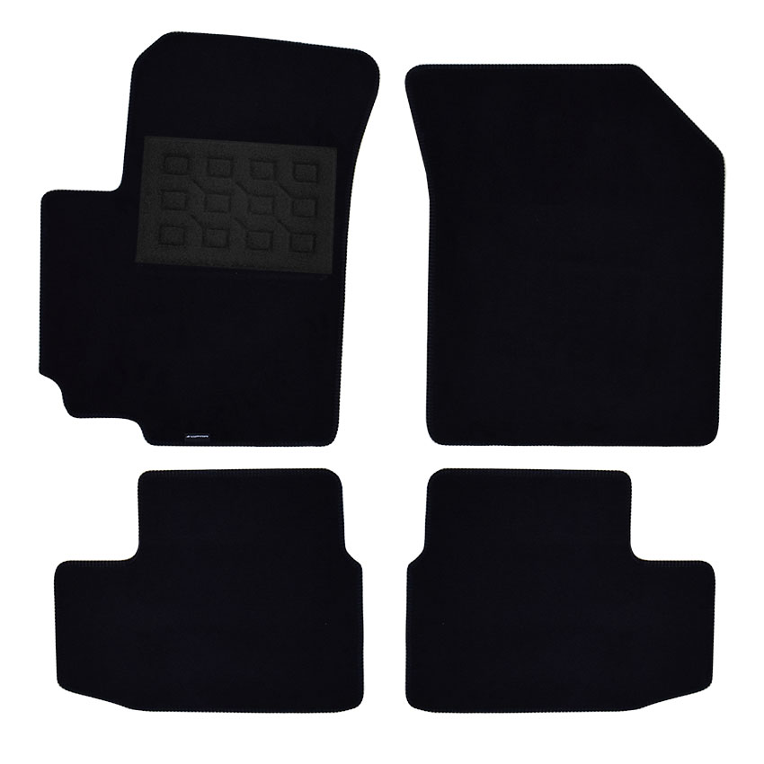 Πατάκια δαπέδου μοκέτας Superior μαύρα για Opel Agila B 4τμχ