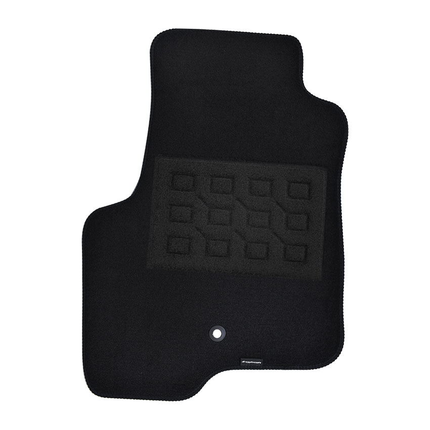 Πατάκια δαπέδου μοκέτας Superior μαύρα για Jeep Compass I (MK49) 4τμχ