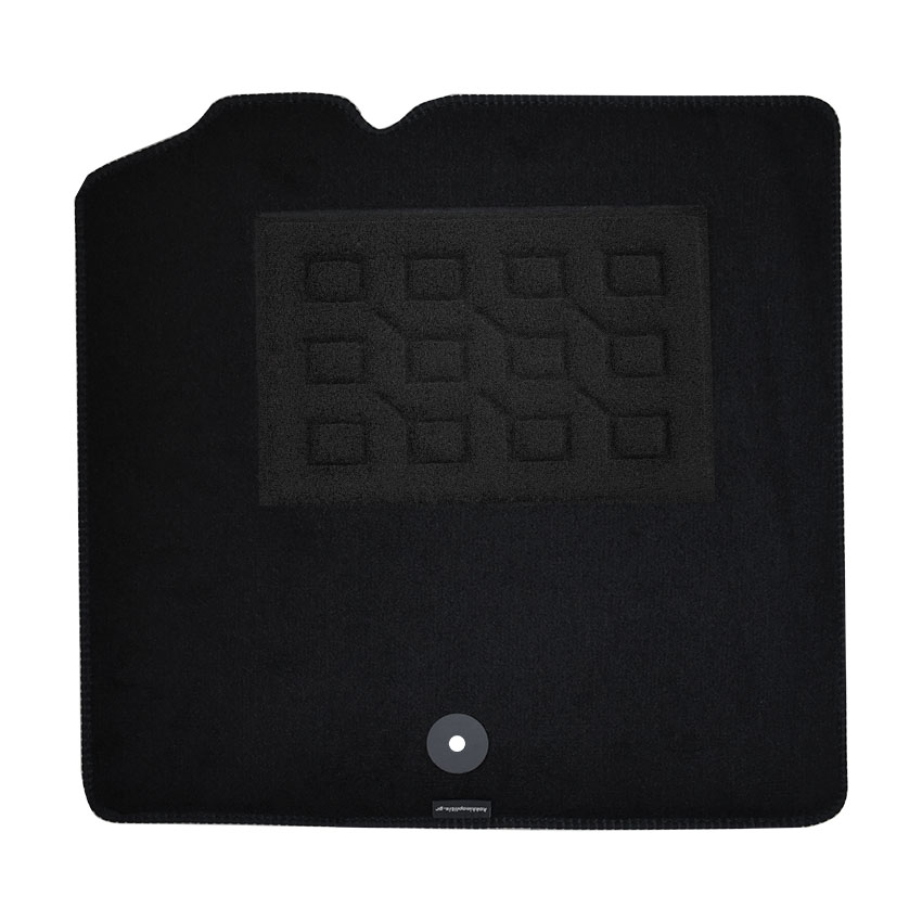 Πατάκια δαπέδου μοκέτας Superior μαύρα για Smart Fortwo (451) 2τμχ