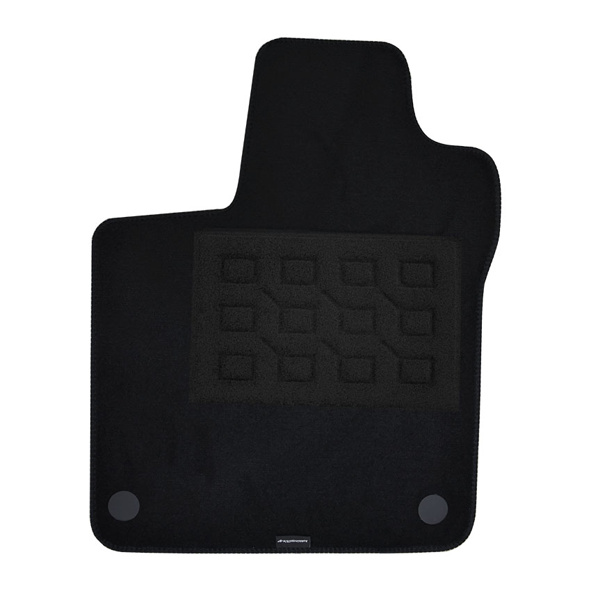 Πατάκια δαπέδου μοκέτας Superior μαύρα για Smart Fortwo (453) 2τμχ