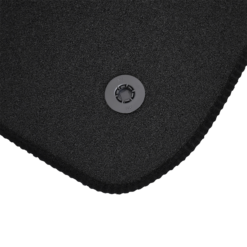 Πατάκια δαπέδου μοκέτας Superior μαύρα για Smart Fortwo (453) 2τμχ