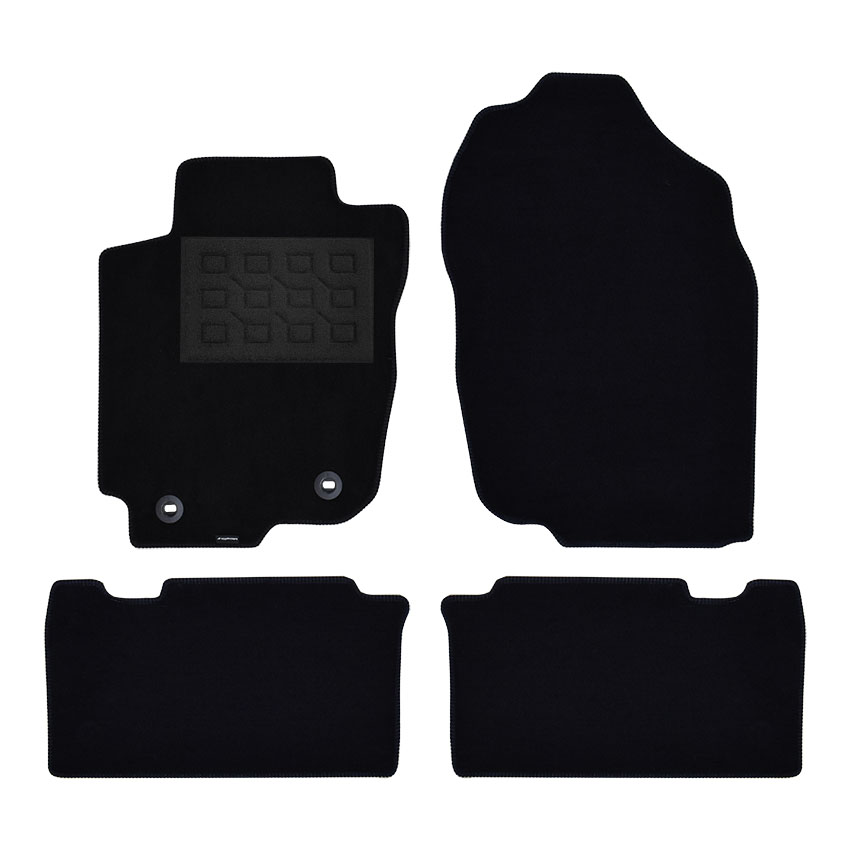 Πατάκια δαπέδου μοκέτας Superior μαύρα για Toyota Rav-4 (IV) 4τμχ