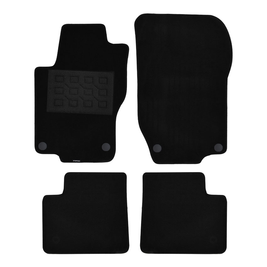 Πατάκια δαπέδου μοκέτας Superior μαύρα για Mercedes ML-Class (W164) 4τμχ
