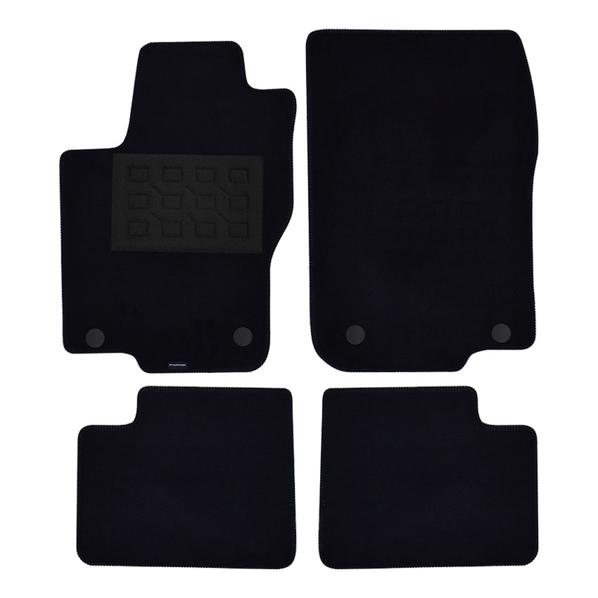 Πατάκια δαπέδου μοκέτας Superior μαύρα για Mercedes M-Class (W166) / GLE (X166) / GL (X166) 4τμχ