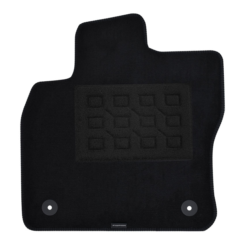 Πατάκια δαπέδου μοκέτας Superior μαύρα για Volkswagen Touran (IΙ) 4τμχ
