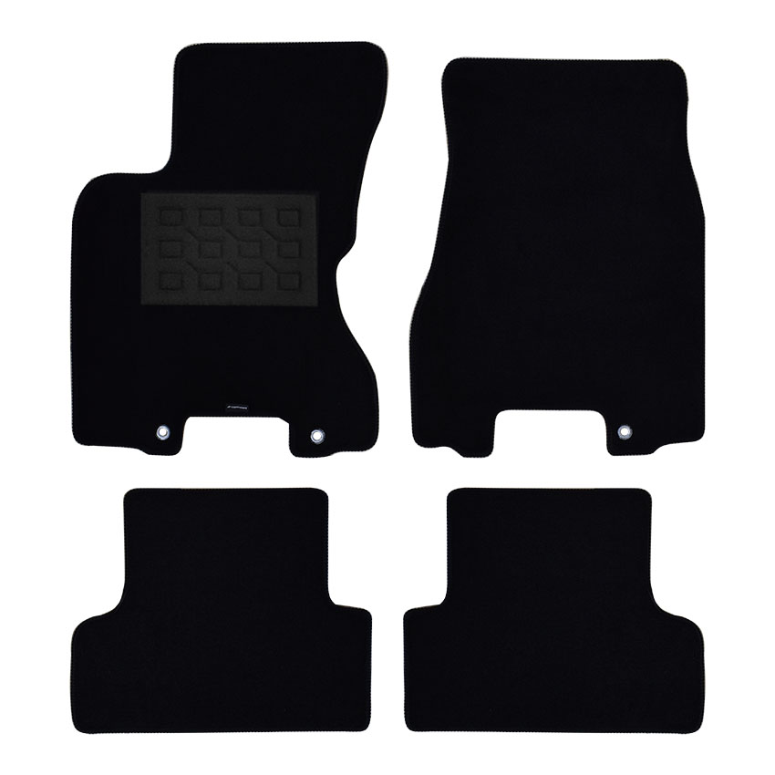 Πατάκια δαπέδου μοκέτας Superior μαύρα για Nissan X-Trail (T31) 4τμχ