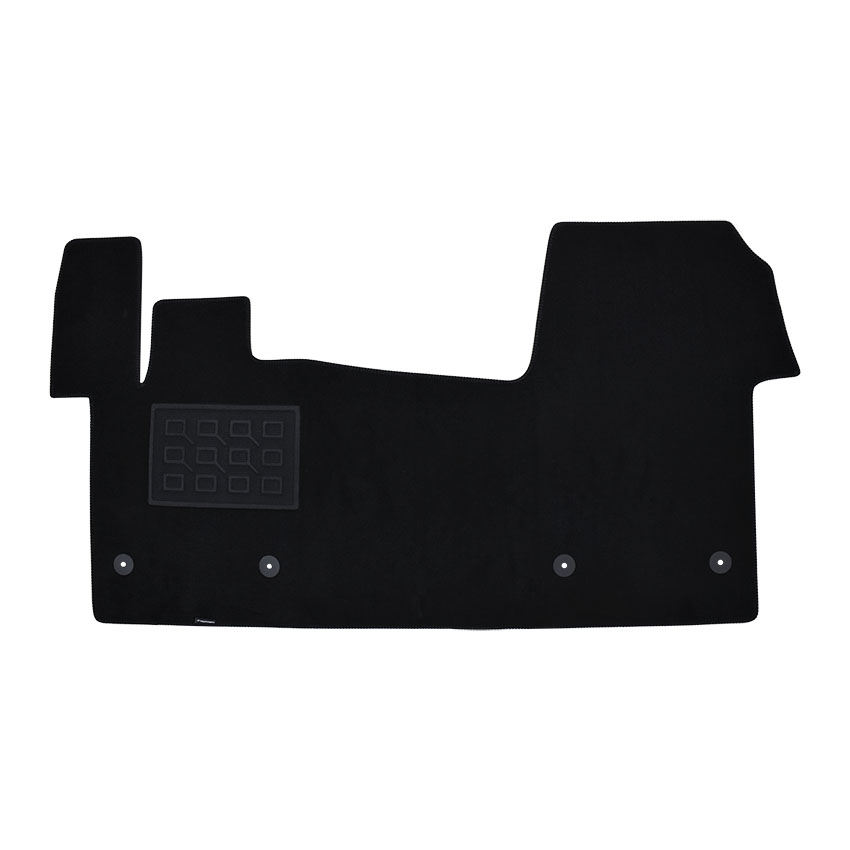 Πατάκια δαπέδου μοκέτας Superior μαύρα για Volkswagen Transporter (T7) 1τμχ