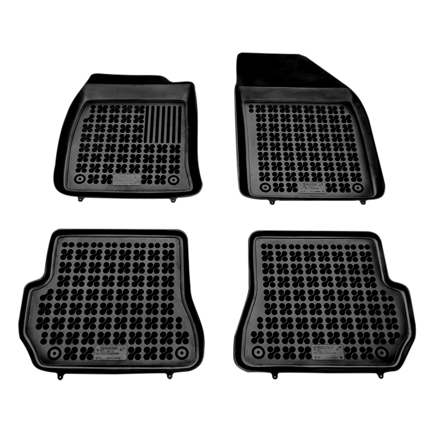 Λαστιχένια μαύρα σκαφάκια για Ford Fiesta V PreFacelift 4τμχ