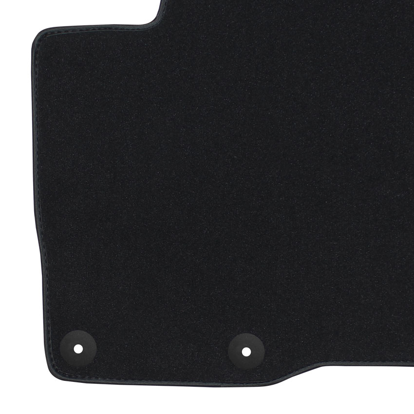 Μοκέτα Premium μαύρη για Hyundai ix55 με στρογγυλά κουμπώματα