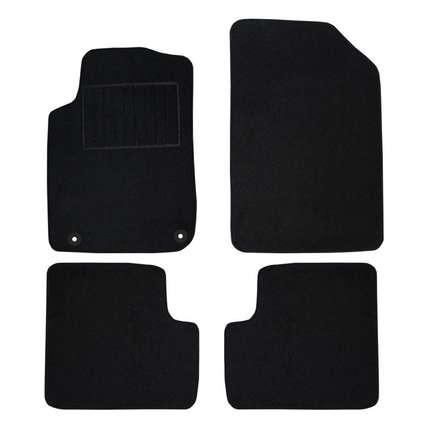 Μοκέτα Premium μαύρη για Citroen C3 (III) με κουμπώματα