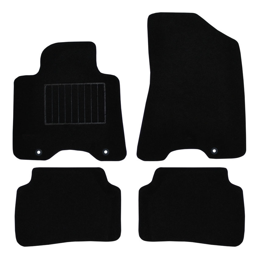 Μοκέτα Premium μαύρη για Kia Sportage (IV) με κουμπώματα