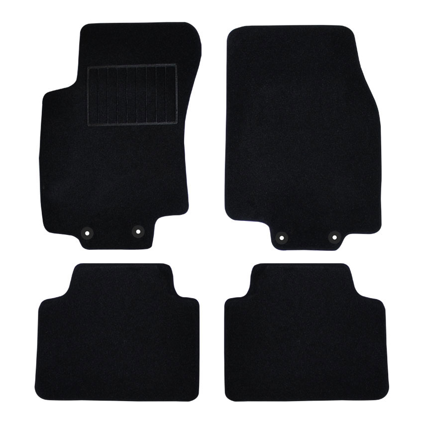 Μοκέτα Premium μαύρη για Nissan X-Trail (III) με κουμπώματα