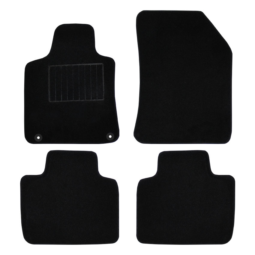 Μοκέτα Premium μαύρη για Peugeot 508 (II) με κουμπώματα