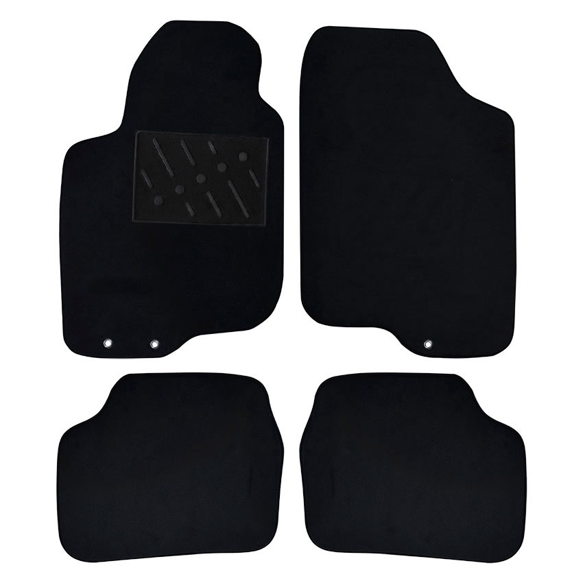 Πατάκια δαπέδου μοκέτας Prenium μαύρα για Kia Ceed (I) 4τμχ