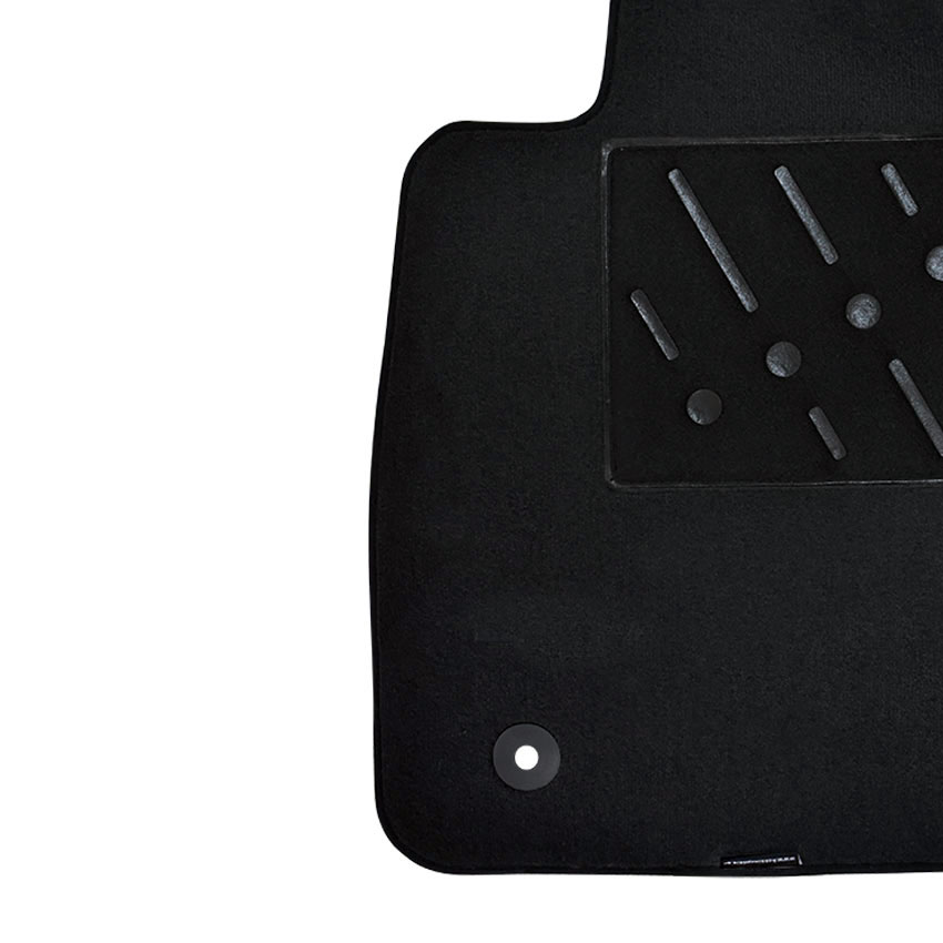 Πατάκια δαπέδου μοκέτας Premium μαύρα για Ford Fiesta (VI) 4τμχ