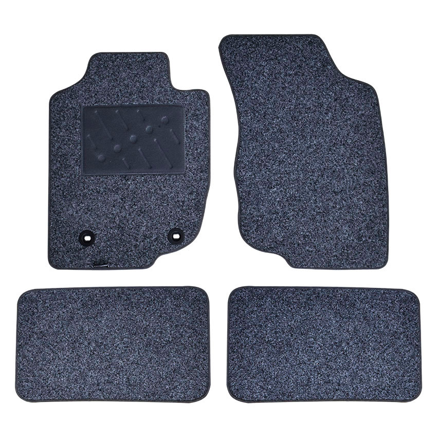 Πατάκια δαπέδου μοκέτας Premium μαύρα για Toyota Hilux (VII) 2D Extra Cab 4τμχ