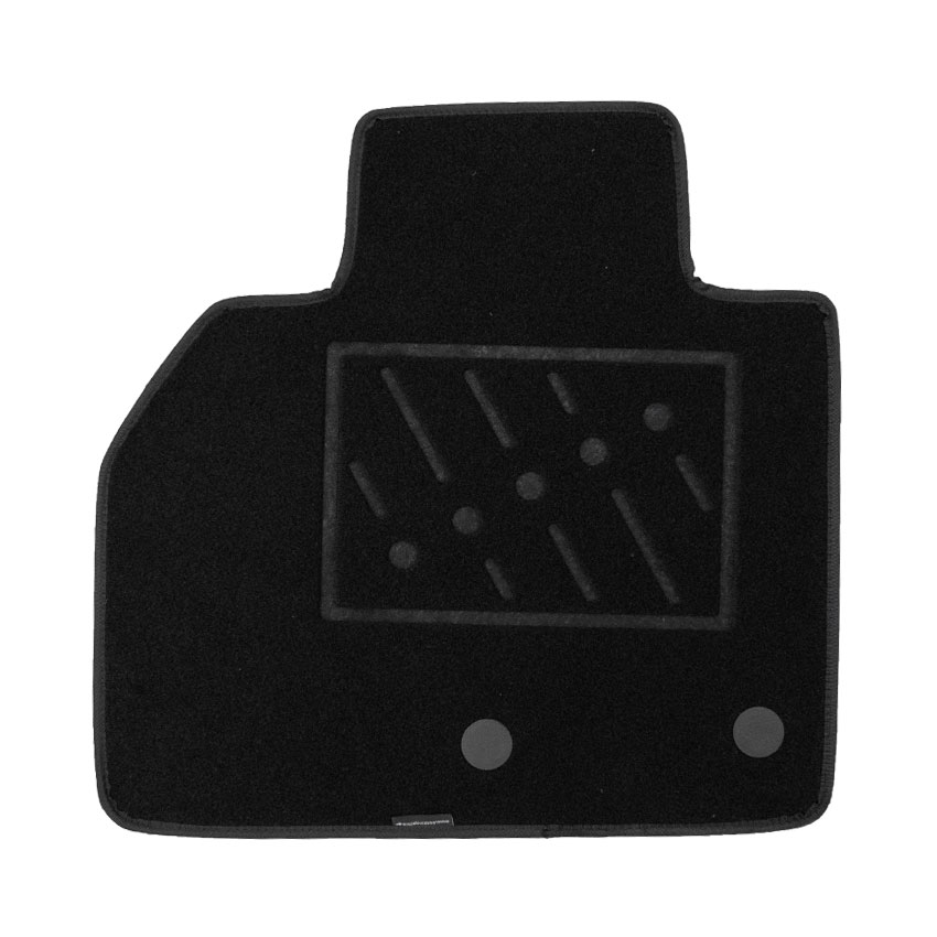 Μοκέτα Standard μαύρη για Renault Scenic III / Grand Scenic III με στρογγυλά κουμπώματα 4τμχ