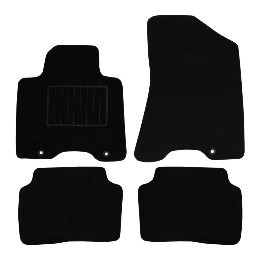 Μοκέτα Premium μαύρη για Hyundai Tucson (III) με κουμπώματα