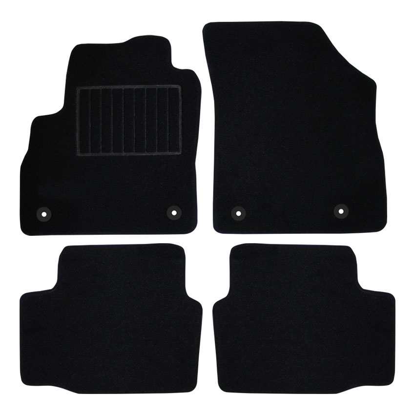 Μοκέτα Premium μαύρη για Opel Astra K με κουμπώματα