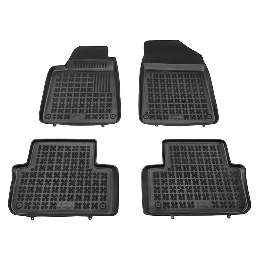 Λαστιχένια μαύρα σκαφάκια Peugeot 407 4τμχ