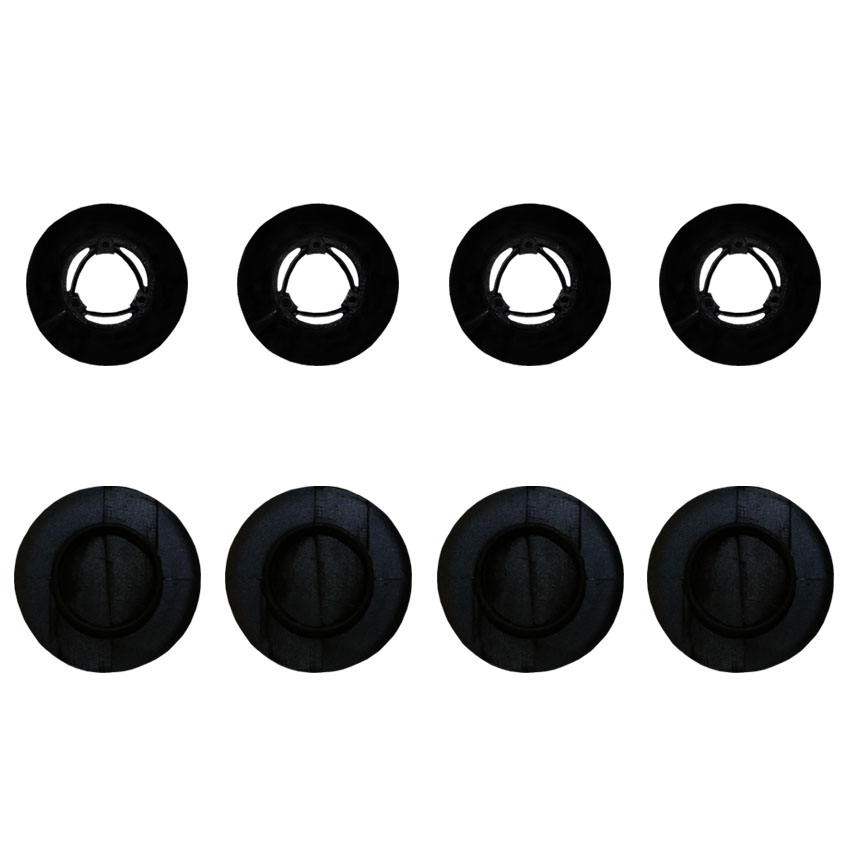 Κουμπώματα στρογγυλά μαύρα σετ για Renault / Dacia