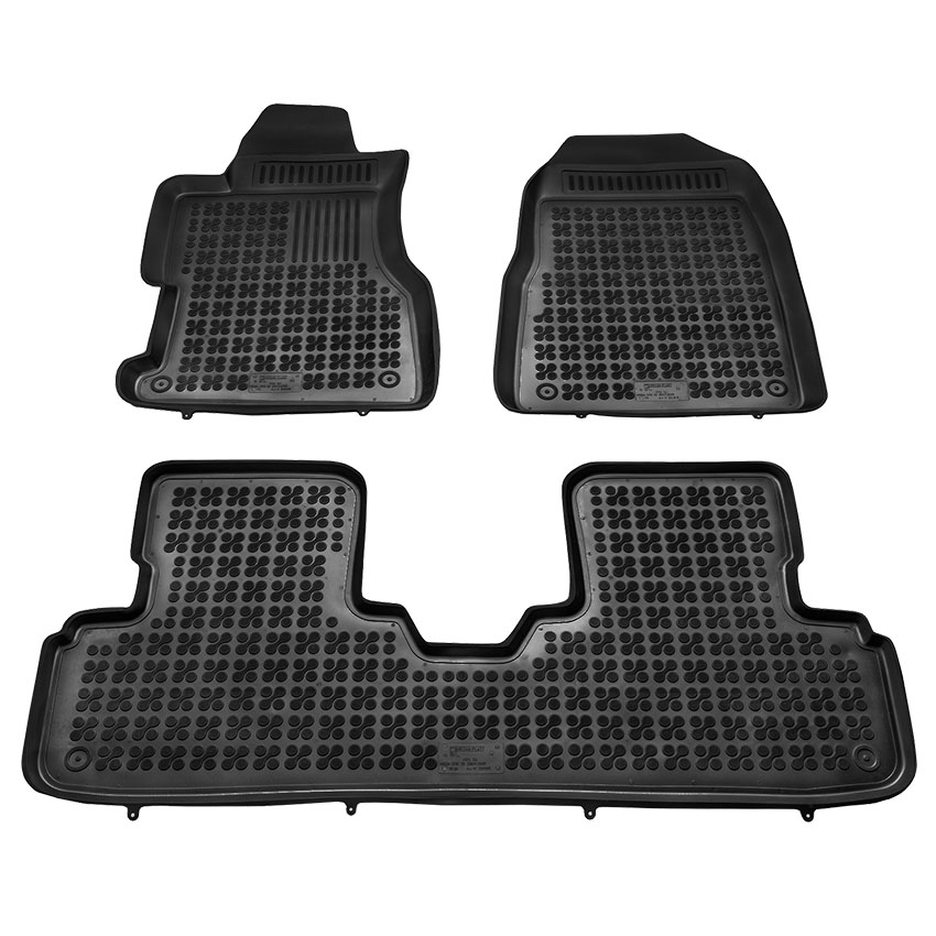 Λαστιχένια μαύρα σκαφάκια Honda Civic (VII) 3D 3τμχ