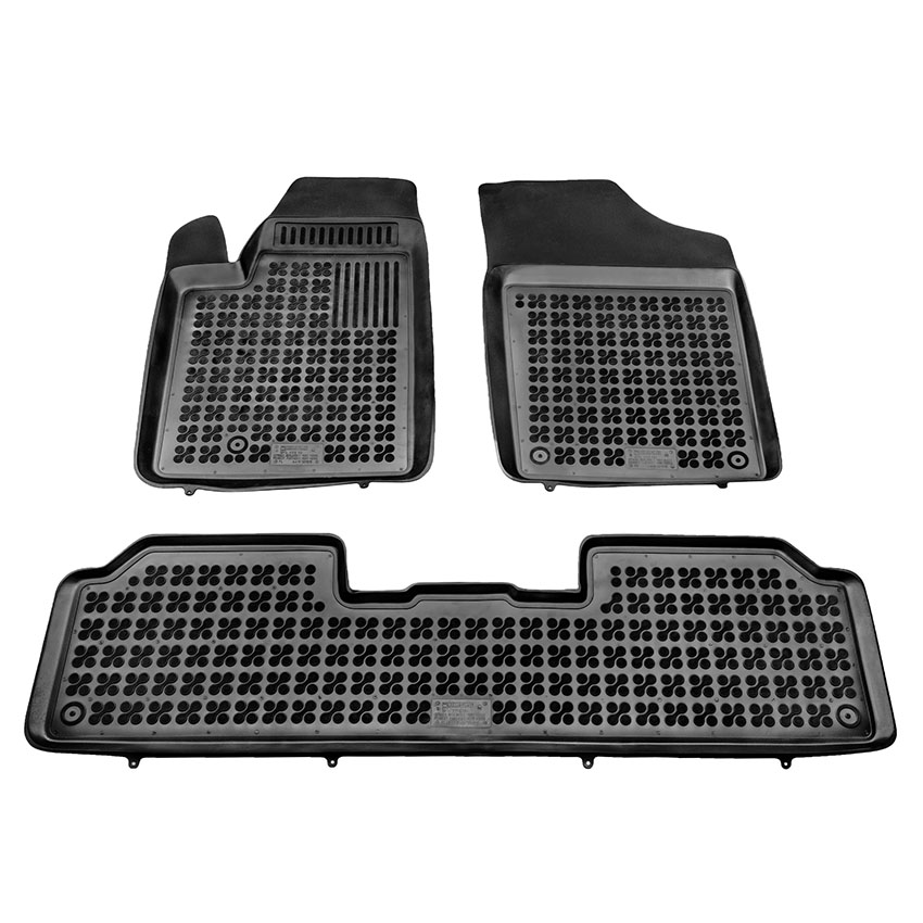 Λαστιχένια μαύρα σκαφάκια Citroen Berlingo (I) / Peugeot Partner (I) 3τμχ