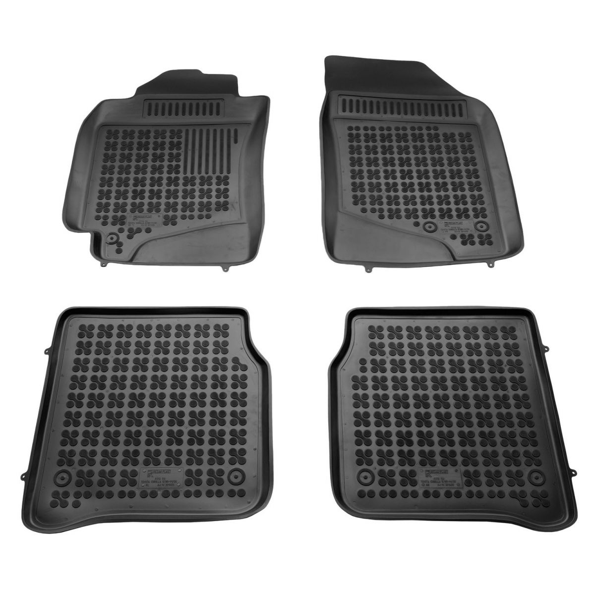 Λαστιχένια μαύρα σκαφάκια Toyota Corolla VIII (E11) 4τμχ