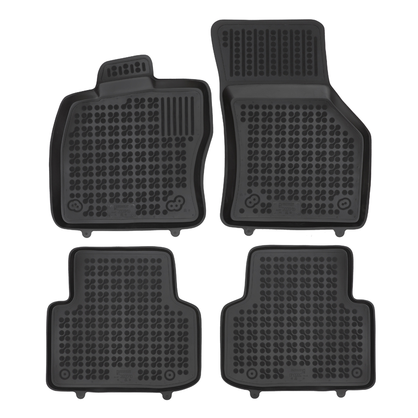 Λαστιχένια μαύρα σκαφάκια για Seat Leon (IV) Hatchback 4τμχ