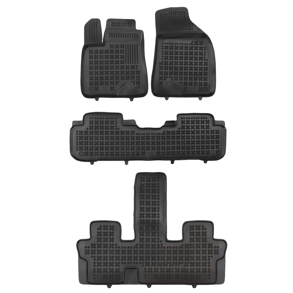 Λαστιχένια μαύρα σκαφάκια Toyota Highlander (III) Hybrid 7 θέσιο 4τμχ