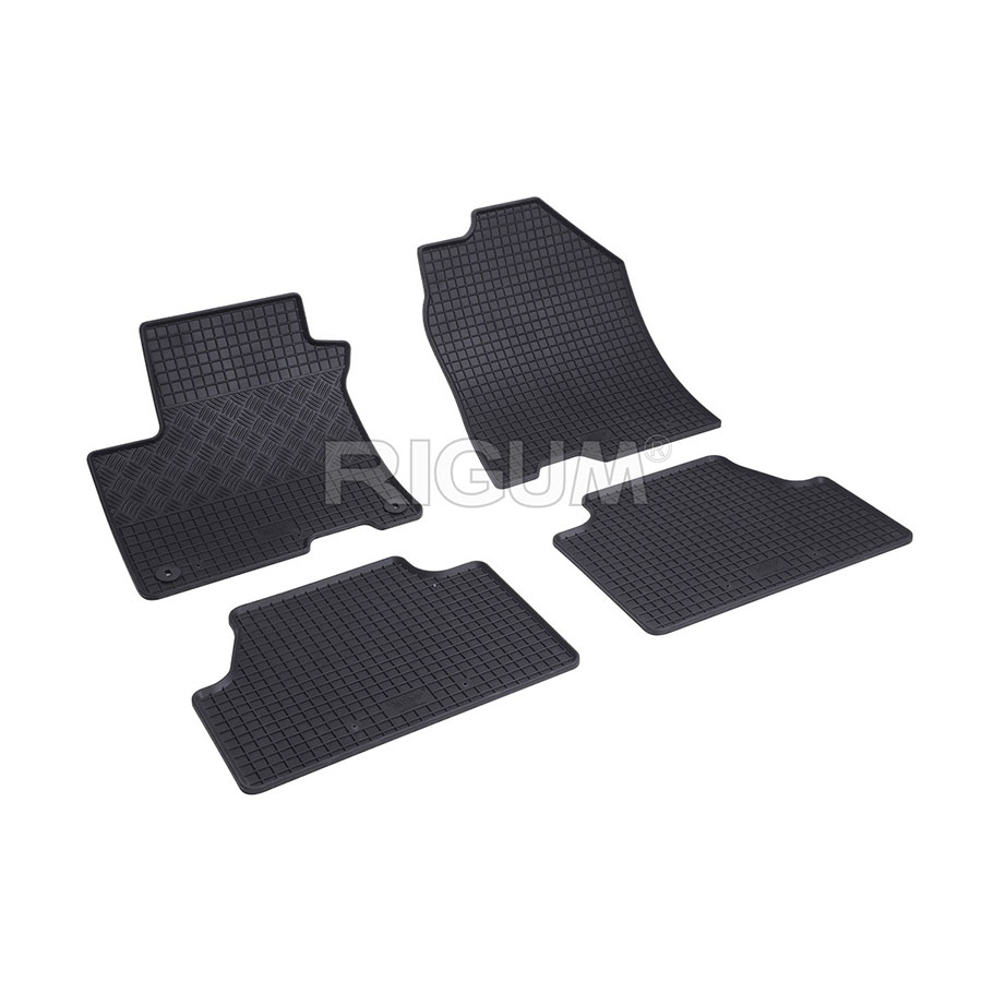 Πατάκια λάστιχο για Hyundai Kona (Electric) με κουμπώματα 4τμχ