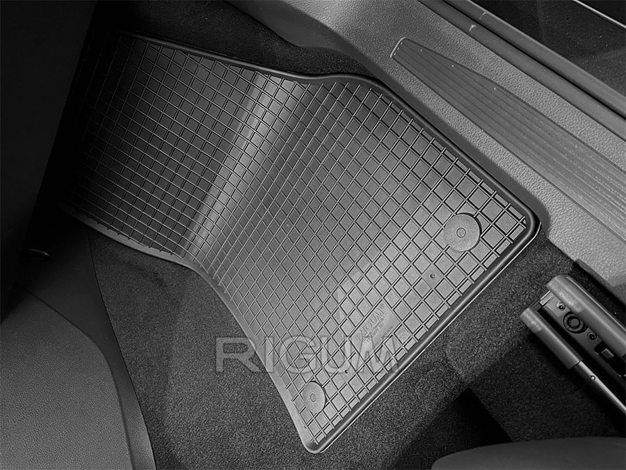 Πατάκια λάστιχο για VW Caddy(2 θέσεις) με κουμπώματα 2τμχ