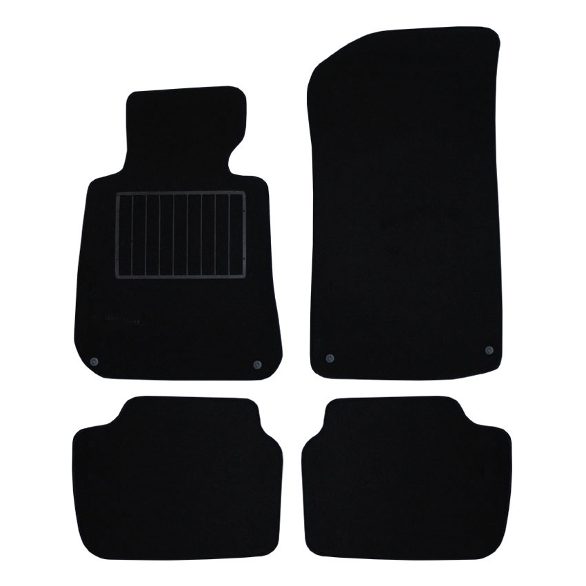 Μοκέτα Standard μαύρη για BMW 3 Series (E46) με κουμπώματα