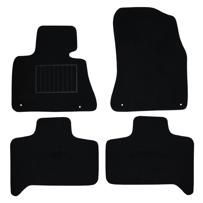 Μοκέτα Velgum μαύρη για BMW X5 (E53) με θέσεις για κουμπώματα